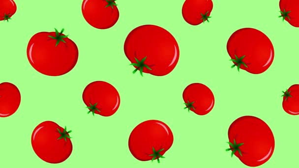 Fondo con tomates que caen — Vídeos de Stock