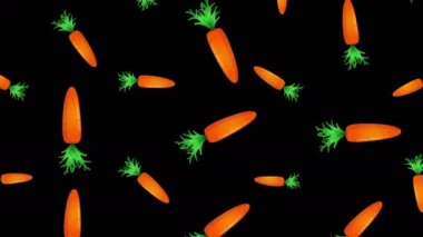 Düşen havuç ile arka plan