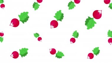 Düşen turp ile arka plan