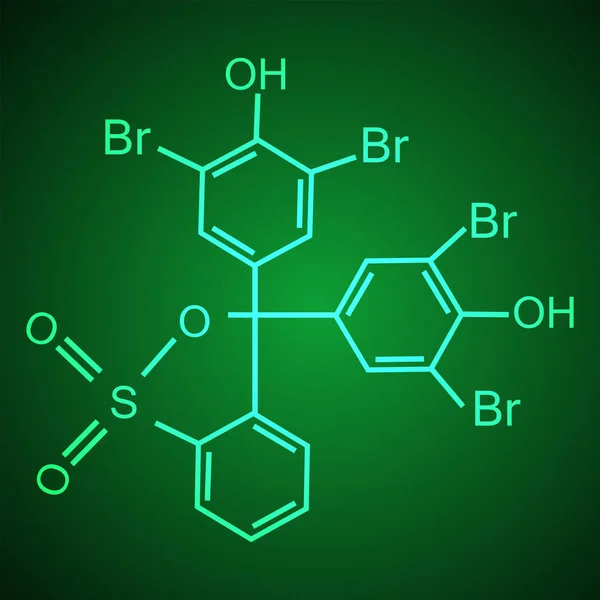 Formule chimique composée de cycles benzéniques. Illustration vectorielle — Image vectorielle