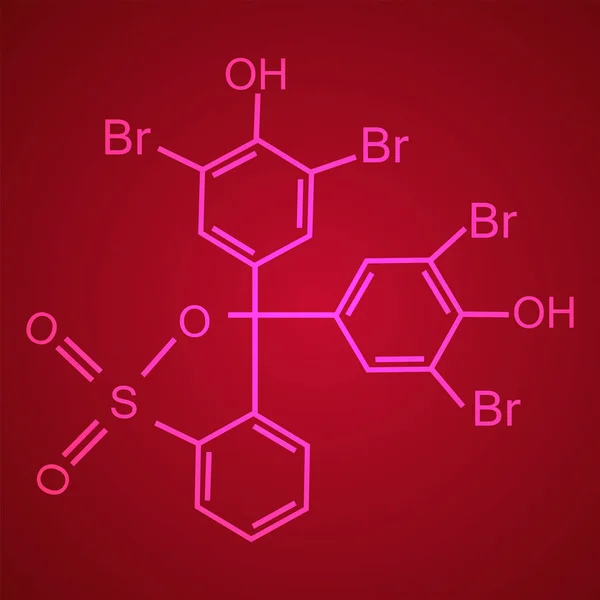 Formule chimique composée de cycles benzéniques. Illustration vectorielle — Image vectorielle