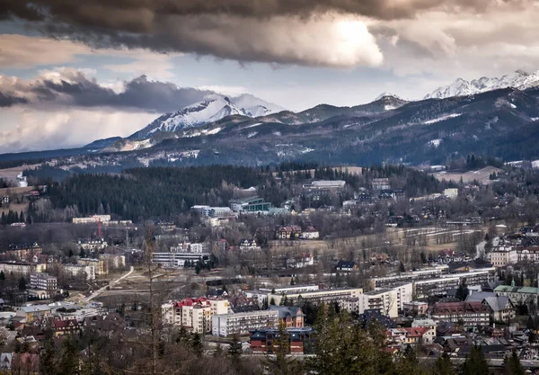 View Zakopane Belianske Tatry Mountains — Stock Photo, Image