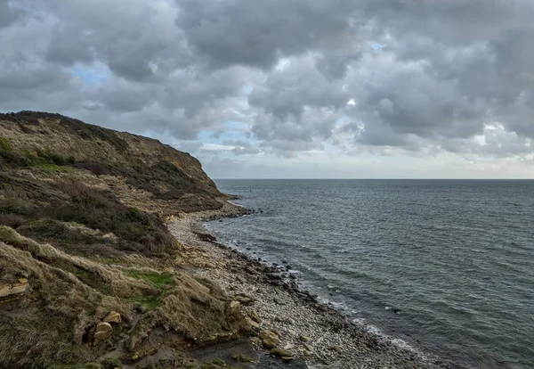 Παραλία Μύλοι Osmington Στο Ντόρσετ Της Αγγλίας — Φωτογραφία Αρχείου