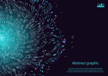 Yıldız arka plan ile ufuk ışık. Eps10 vektör çizim.