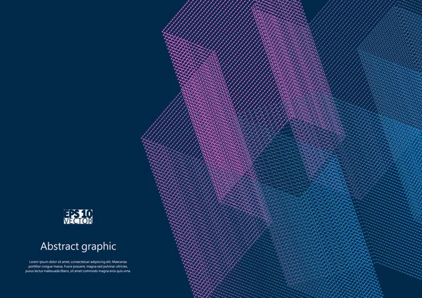 Grafische Illustration Mit Geometrischem Muster Eps10 Vektorabbildung — Stockvektor