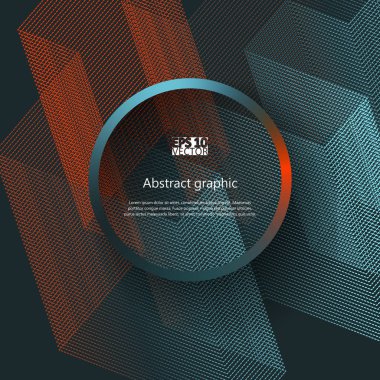 Grafik illüstrasyon arka plan ile. Eps10 vektör çizim.