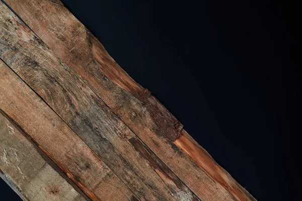Simples fundo abstrato de superfície de madeira texturizado áspero e gasto em manchas — Fotografia de Stock