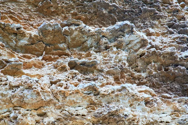 Superfície de rocha. Textura abstrata da natureza. Montanha bege. Fundo material natural. Rock escalada pano de fundo, espaço de cópia — Fotografia de Stock