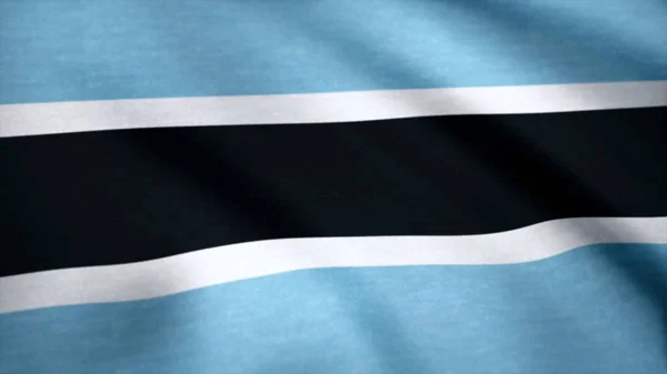 Botsvana Bayrağı desen kumaş doku, vintage tarzı. Botsvana dalgalanan bir bayrak arka plan — Stok fotoğraf