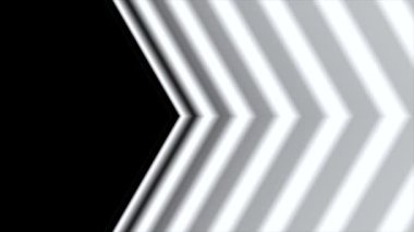 Ok oluşumu. Dinamik siyah beyaz geçiş animasyon. Ok hareket Soyut animasyon