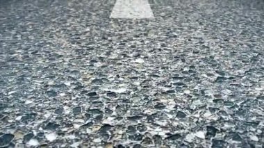 Soyut animasyon asfalt. Arka plan asfalt. Yakın çekim animasyon Asfalt ile işaretler