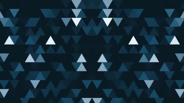 Fond abstrait de triangles minimalistes 8 bits. Formes géométriques abstraites, fond abstrait de formes géométriques en boucle transparente 