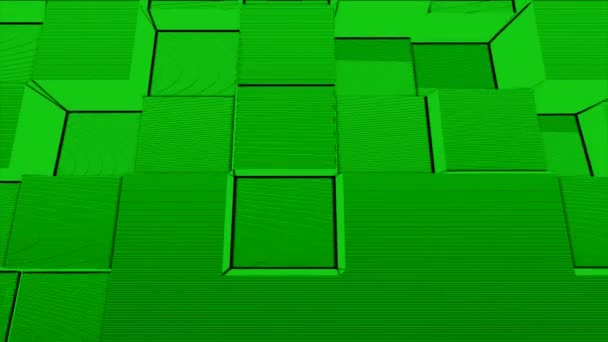 Belle animation 3d Cubes abstraits. Fond abstrait de mouvement pour l'espace de copie Fond sans couture. Les cubes sont fabriqués dans un fond uniforme — Video
