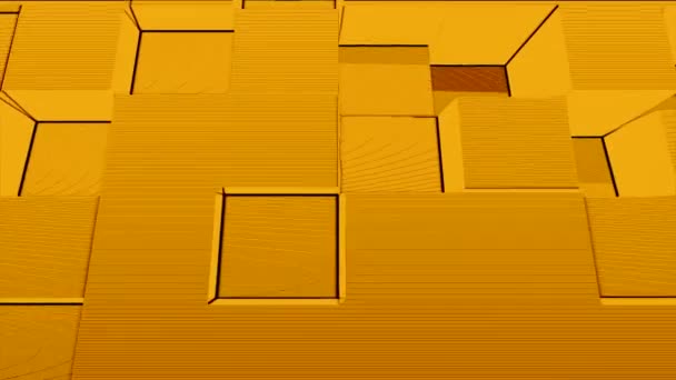 Hermoso abstracto cubos 3d animación. Fondo de movimiento abstracto para espacio de copia Fondo sin costura. Los cubos están hechos en un fondo uniforme — Vídeos de Stock