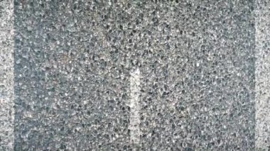 Yolda hareket. Animasyon. Çalışan lane işaretler.