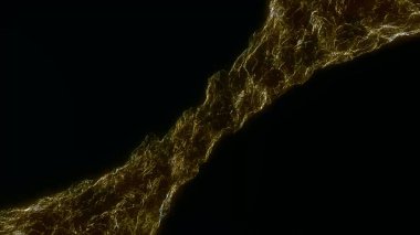 Yumuşak su ipek nazik akışı ve sallayarak dijital simülasyon çalkantılı Soyut animasyon arka plan. Güzel su akışı