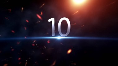 Geri sayım Motiongraphic 10-0. Geri sayım başlar. Şaşırtıcı geri sayım animasyon. Yarış, olay, parti için hazır. Teknolojik geri sayım Intro.