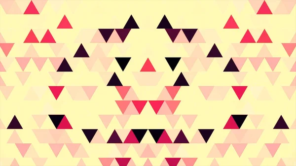Random Changing Geometrical Graphics Shapes Colorored Figures Animation. Triangoli Astratto sfondo Animazione Seamless Loop. Pastello Pixel Animazione Sfondo Seamless Loop . — Foto Stock