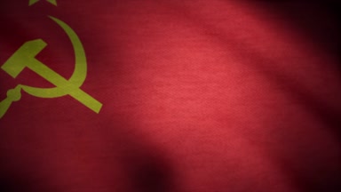 Sovyetler Birliği bayrağı sallayarak. SSCB bayrak sallayarak animasyon