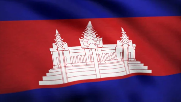 Κινούμενα σημαία της Καμπότζης - αδιάλειπτη βρόχο. Σημαία της Καμπότζης. Φόντο χωρίς συγκόλληση επανάληψη κίνησης. 4 k υψηλής ευκρίνειας βίντεο. Σημαία της Καμπότζης. Φόντο χωρίς συγκόλληση επανάληψη κίνησης. — Φωτογραφία Αρχείου