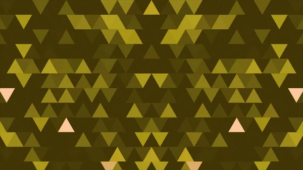 Um conjunto de triângulos e formas está se movendo e mudando de cores. Formas de bloco caleidoscópio reflexivo aleatório tridimensional tonificadas em uma tonalidade verde sutil. Cores de verão, ideal para criar agradável — Fotografia de Stock