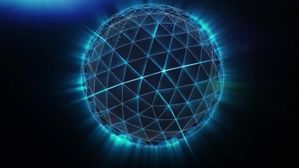 sphere globe and space in the form of a plexus stock abstract