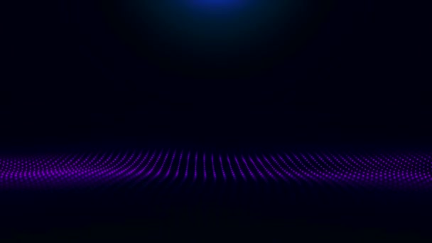 纹理效果背景抽象线条运动波蓝颜色运动。未来粒子波的抽象背景。抽象蓝色运动波 — 图库视频影像