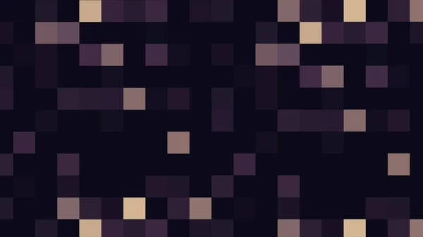 Broadcast tindrande Cubic Hi-Tech trianglar och kvadrater. Slumpmässiga föränderliga geometriska grafik former färgade siffror Motion Animation. Abstrakt bakgrund av 8-bitars minimalism trianglar och kvadrater — Stockfoto