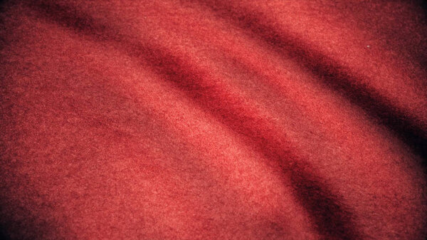 Red satin fabric background. Seamless looping animation. Red Fabric Wave Animation Background Seamless Loop. Fabric red background in motion. Smooth waves of matter waving from the wind