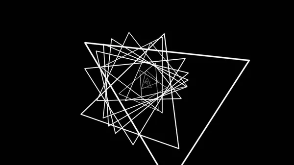 Elegante Brillante Brillante Colorido Curvo Espiral Líneas Spinning Ilusión óptica fondo animado, blanco y negro. Lazo sin costuras. Fondo de movimiento abstracto de bucle sin costura animado — Foto de Stock