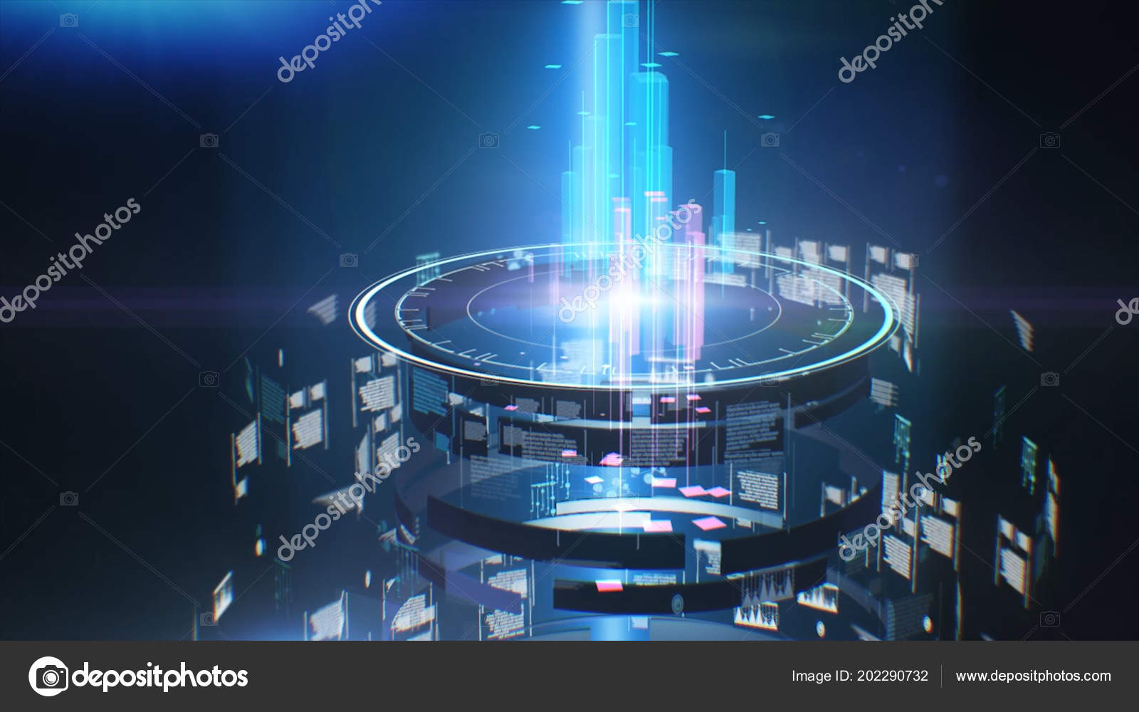 Data tunnel journey. Loopable animation. Shot inside fibre optic cable.  Futuristic abstract background. Motion graphic for abstract data center,  server, internet, speed. Transmission of digital Stock Photo by  ©MediaWhalestock 202290732