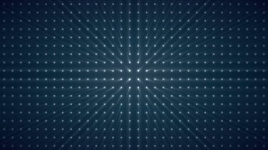 Açık kesintisiz renkli. Daire ampul ışıkları Oda animasyon arka plan. Parlak projektörler açma ve kapatma