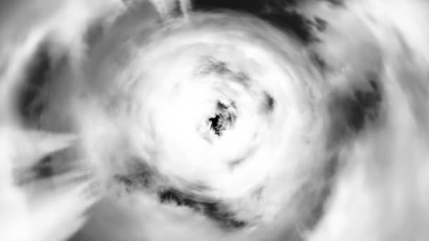 Alagút a felhők háttér textúra mese design. Absztrakt background vele egy alagút a felhők — Stock videók