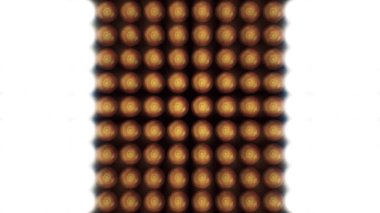 Yanıp sönen ışıklar ampul spot sel Vj Led duvar sahne Led ekran yanıp sönen ışıkları hareket grafik arka plan ışıklar. Çok renkli Işık Ampüller döngü. Projektörler flaş ışıkları