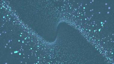 Puan alan hareketi. Üç boyutlu pleksus parçacıkların hareketi