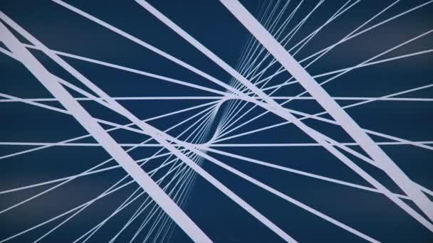 Fond Abstrait Lignes Mobiles Courbes Dans Animation Abstraite — Video