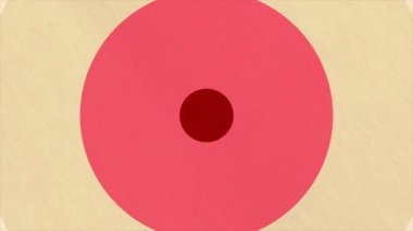 Renkli daire geçiş. Daire rengini değiştirin. Renkli daireler merkezden sürekli genişleyen