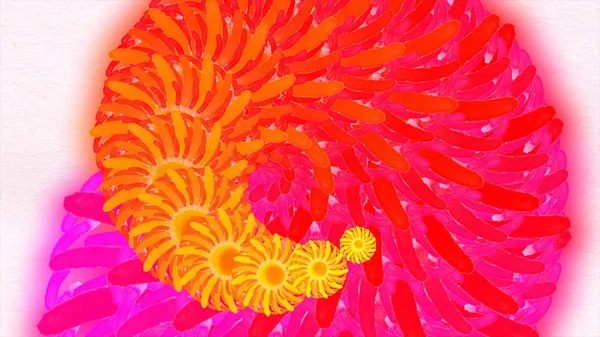 Αφηρημένα φόντο χρώμα των λουλουδιών. Κινούμενα σχέδια αφηρημένα λουλούδια — Φωτογραφία Αρχείου
