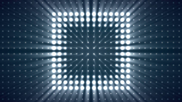 Огни на фоне Vj Loop Blue Lights Board Wall of Lights. Box Lights Wall Loop Фоновый рисунок
