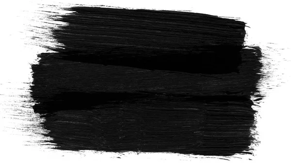 Animation grunge - penseldrag på en vit bakgrund. Abstrakta hand - målade element. Grunge brush strokes animation. Bläck stänk på svart bakgrund. Understrykning och gränsen design. Grå och svart — Stockfoto