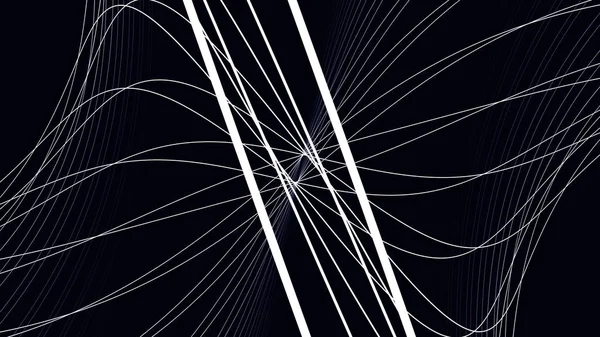 Fondo abstracto con animación en movimiento de líneas. Las líneas están creciendo y moviéndose. Animación de fondo de rayas de luz que fluyen . —  Fotos de Stock