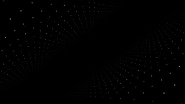 Arka plan yavaş hareketli parçacıkların animasyonla. Sorunsuz döngü animasyon. Nokta parçacık akışı büküm ve futursitic ve tectnology arka plan için hareket. Taşıma ve titreşimsiz