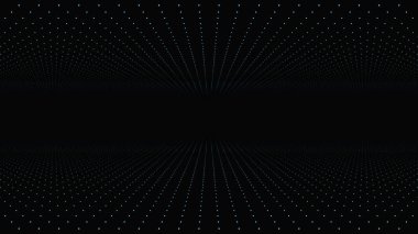 Soyut Fraktal nokta matris kafes hareket. Sonsuz square hareketli mercek parlamaları parlayan tünel bükülmüş. Geometrik nokta yapısı sinek. Sonsuz boşluk dinamik arka plan. Parlayan puan