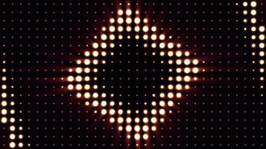 Konser öğeleri. Panel, Led ampul ile. Arka plan animasyon yakınlaştırma çevrelerin içinde led ekran ile. Birkaç parlayan ile renkli dans pistine. Pullu Glitter.