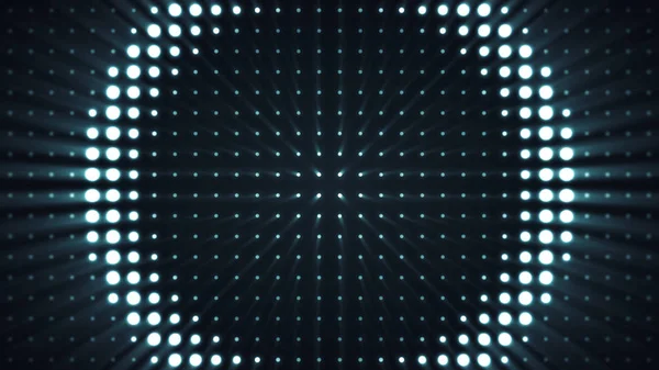 Éléments de concert. Panneau avec ampoule LED. Fond abstrait avec animation de cercles de zoom dans l'écran LED. piste de danse colorée avec plusieurs brillants. Paillettes de paillettes . — Photo