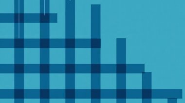 Mavi şemsiye arka plan akışı efekti. mavi ekose desenli kumaş loopable arka plan