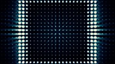 Konser öğeleri. Panel, Led ampul ile. Arka plan animasyon yakınlaştırma çevrelerin içinde led ekran ile. Birkaç parlayan ile renkli dans pistine. Pullu Glitter.