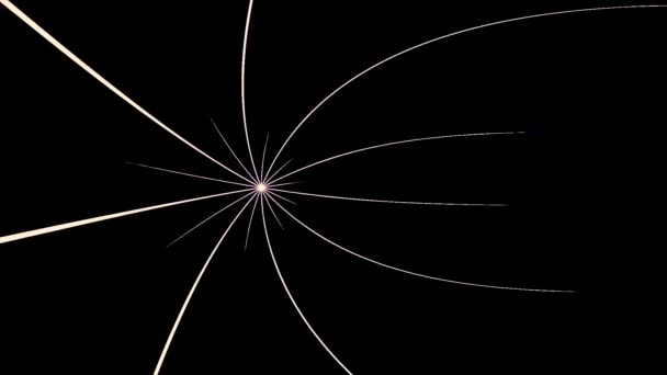 Φουτουριστικό βίντεο κινουμένων σχεδίων με αντικείμενο λωρίδα σωματιδίων και το φως που αναβοσβήνει. Φανταστικό βίντεο animation με κινούμενο αντικείμενο σωματιδίων — Αρχείο Βίντεο
