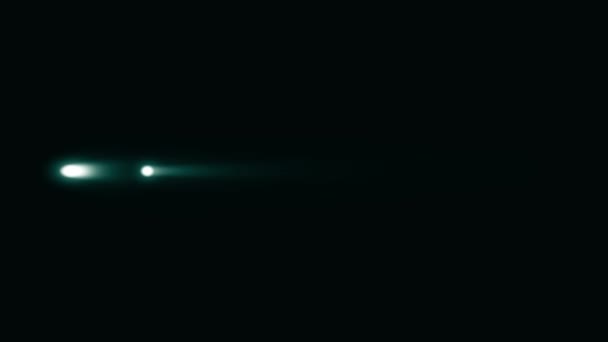 Animation des phares. Phares lumineux de l'automobile contraste avec fond noir. Voiture mobile avec lumières la nuit — Video