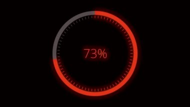 Fütüristik yükleme daire yüzük. Yükleme Transfer Download animasyon. Animasyon yükleniyor
